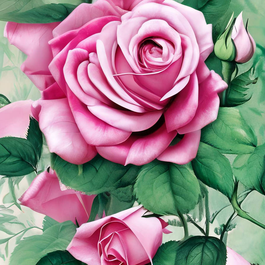 Pink Roses Creations Pink Rose! by Coaster3002 on DeviantArt
