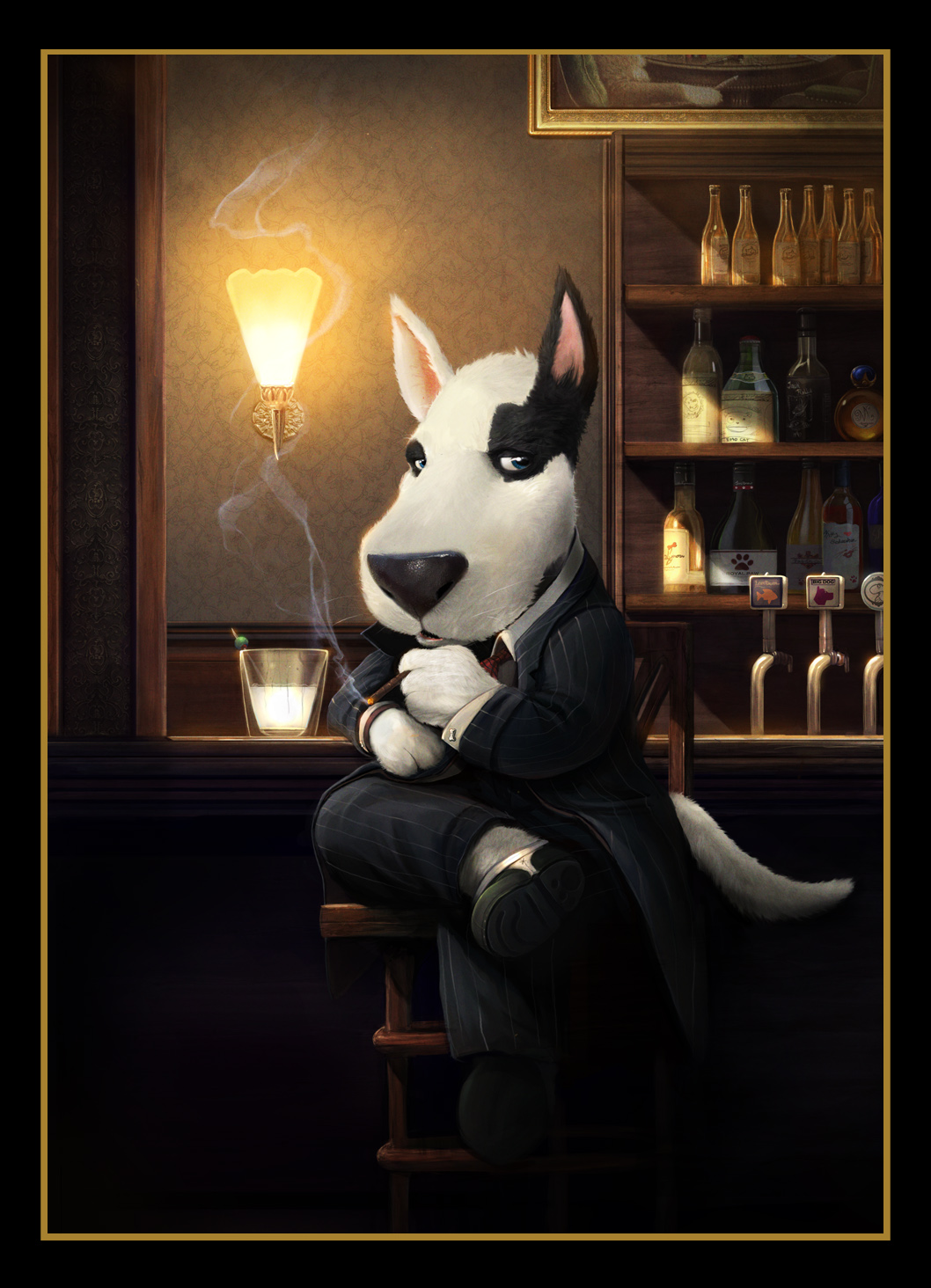 Just Smoking - by DanLuVisiArt