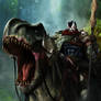 DC Comics - Riding a T-Rex