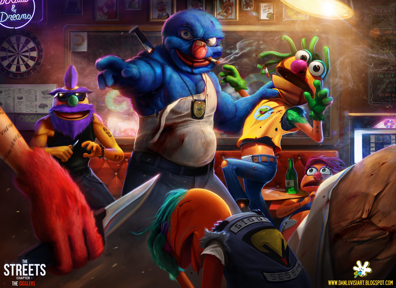THE STREETS - Chapter 4 - THE GIGGLERS by DanLuVisiArt