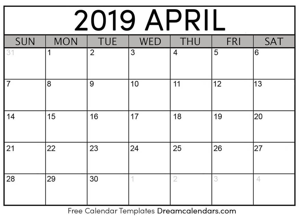 blank april 2019 calendar by dreamcalendars on deviantart june and july 2020 calendar
