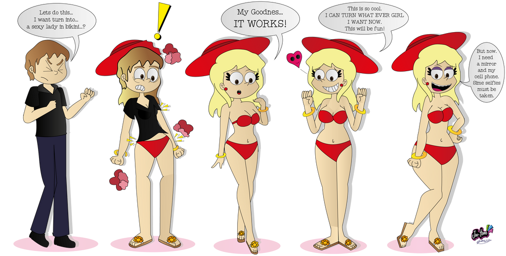 Bikini time (TG/TF) by Jav-toons on DeviantArt.