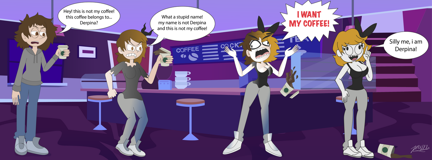 Mad Coffee Break (Derpina TG/TF) by Jav-toons on DeviantArt