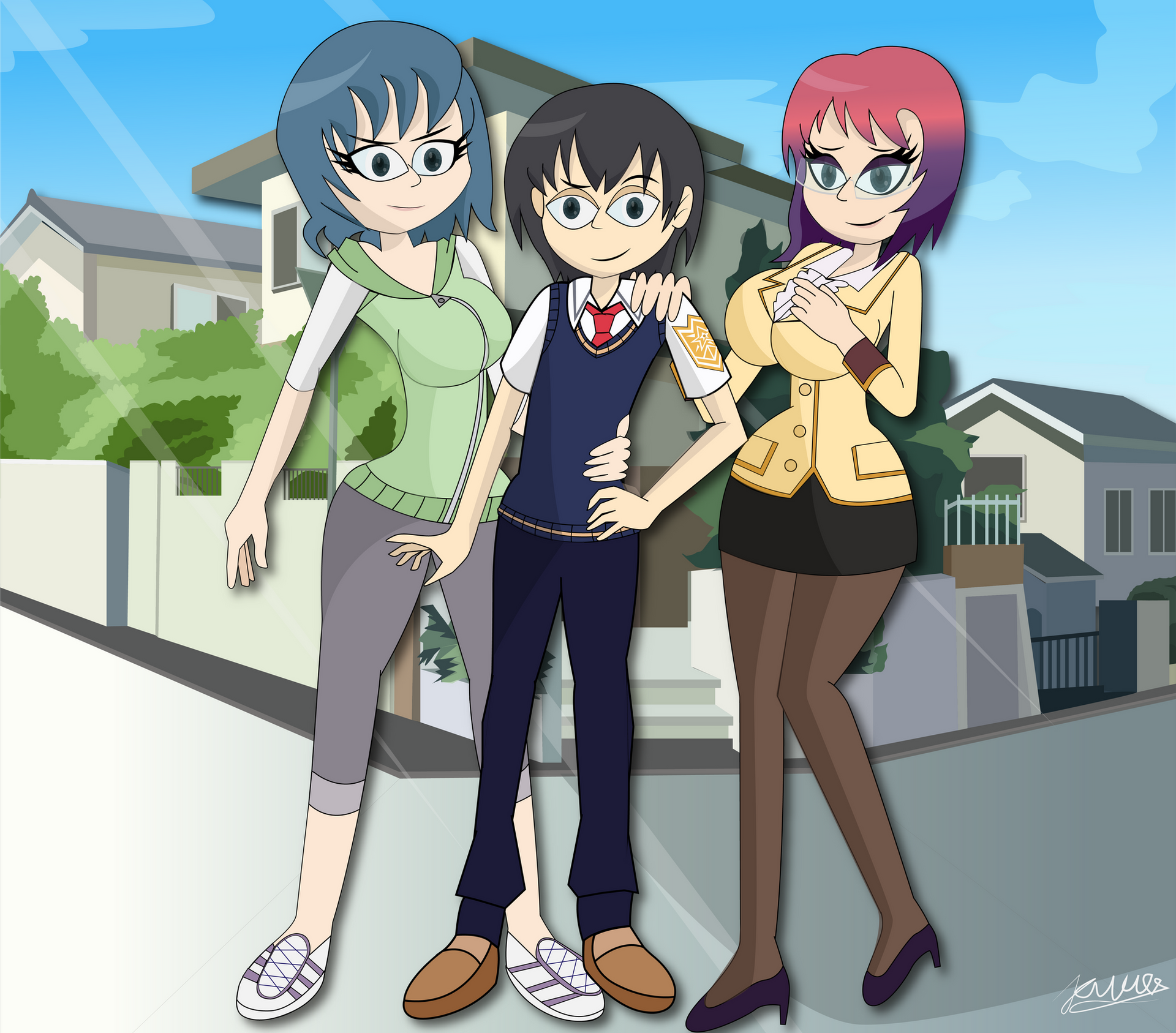 Transfer Deviantart Family picture (Student Transfer fanart) by Jav-toons on DeviantArt