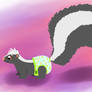 Skunk with diapers