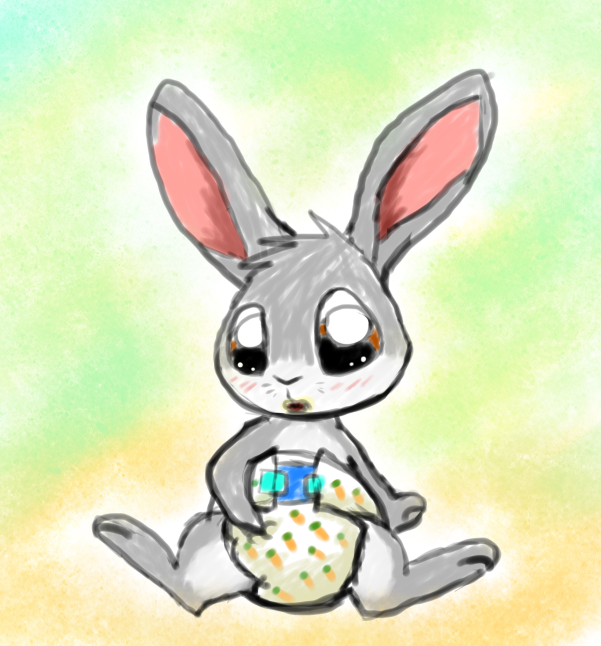 Curious Rabbit In Diapers by Alvro on DeviantArt