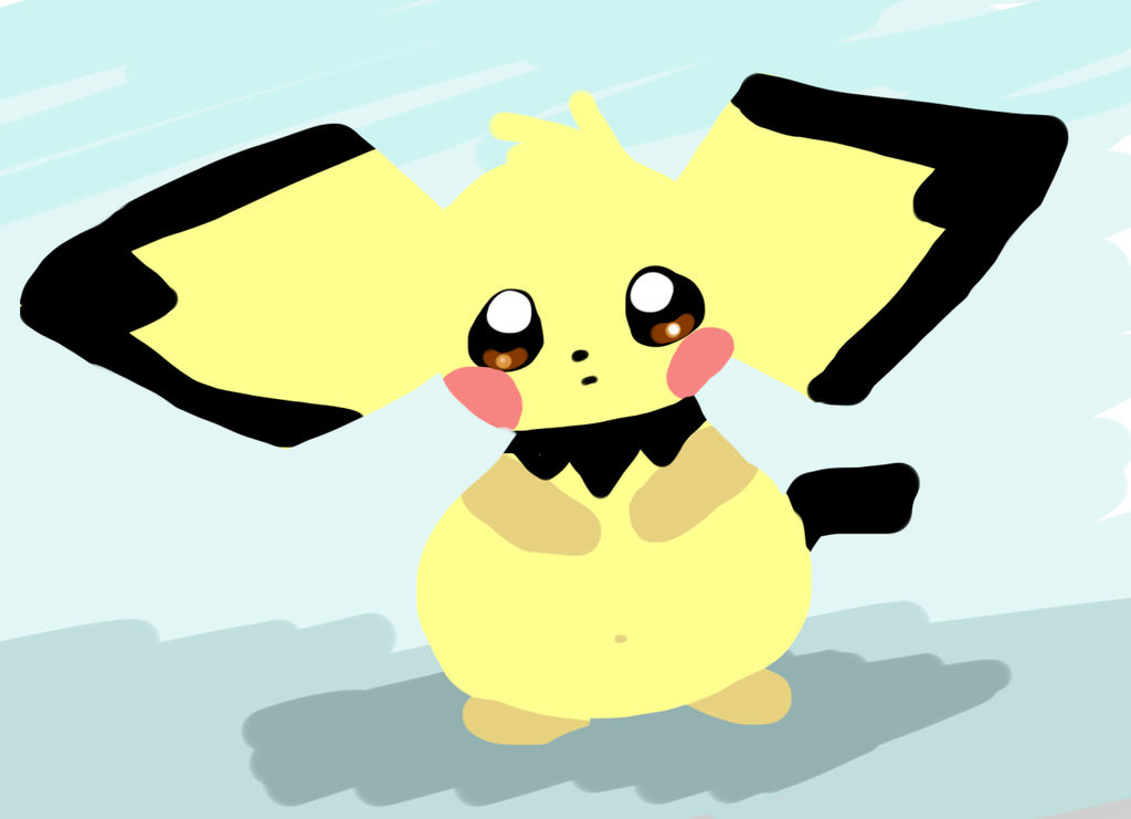 Pichu Grumpy Chubby Pichu by Alvro on DeviantArt