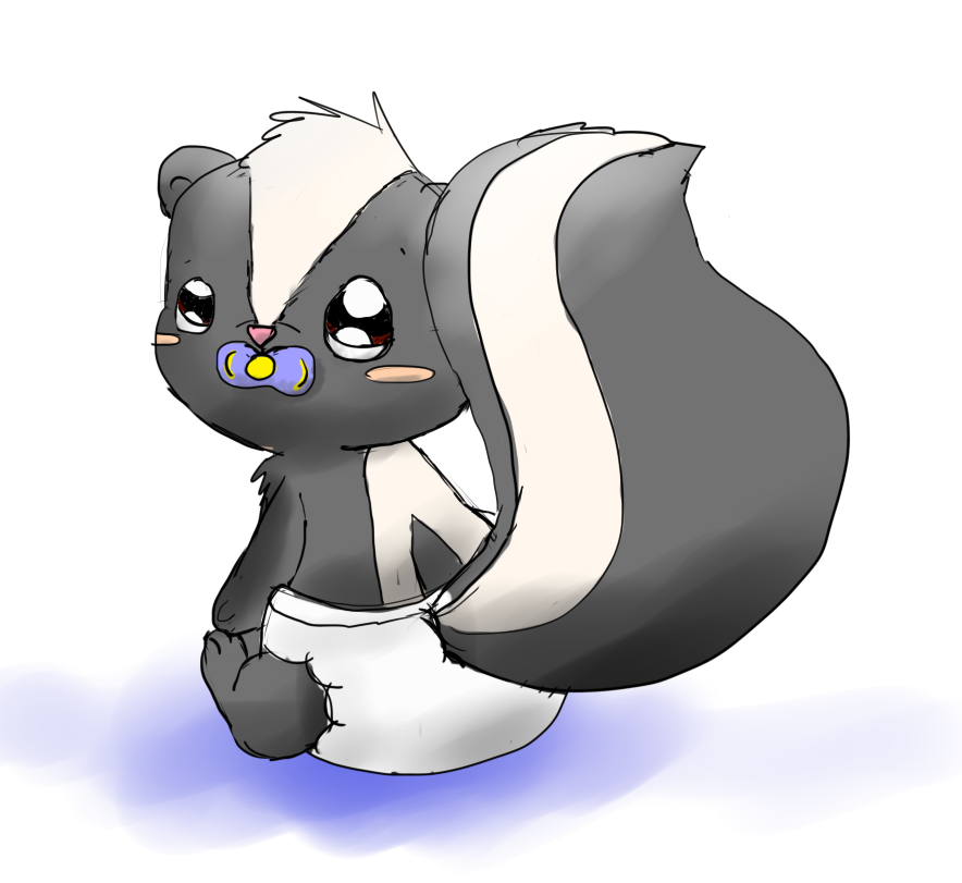 Cute baby skunk by Alvro on DeviantArt