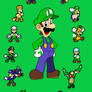 Superstar Luigi - MLSS Sprite Poster
