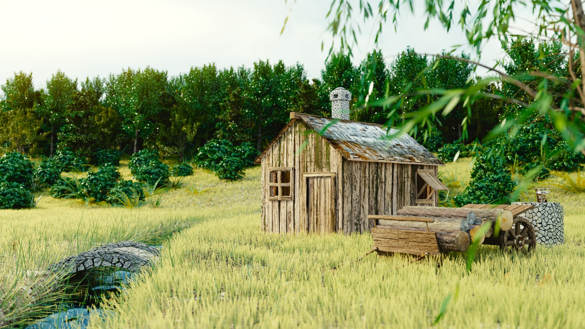 Hut in the Woods