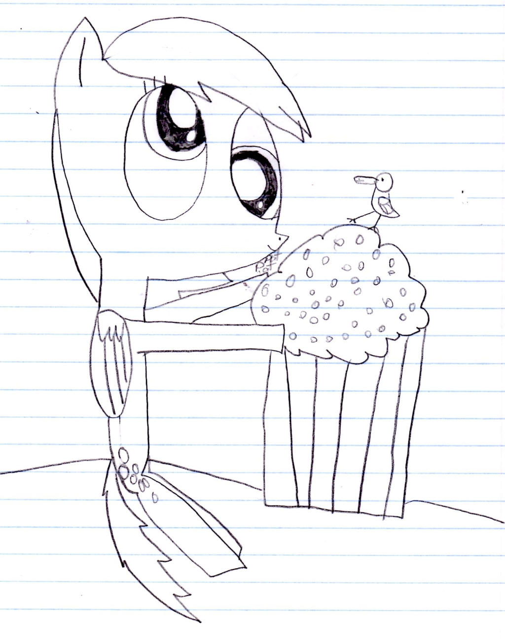 Derpy Builds a Sand Muffin