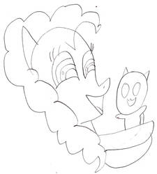 Pinkie and Catbug-sketch