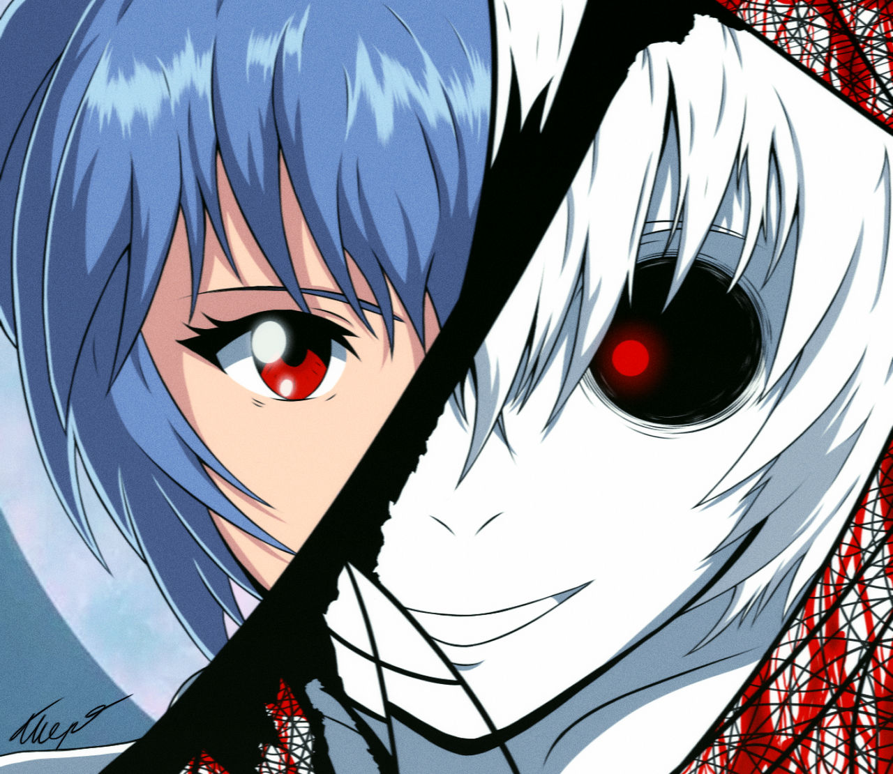 Ayanami Rei - Neon Genesis Evangelion (Digital) by SuuSlimeGirl on  DeviantArt