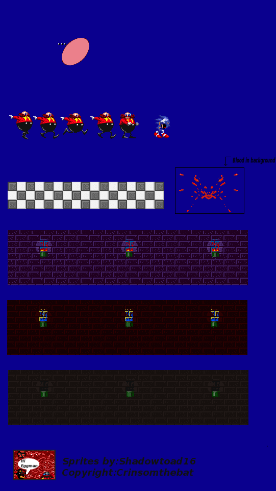 All sprites of Sonic.exe part 5 by Shadowtoad16 on DeviantArt
