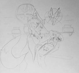 Selthia and the Book of Night (Sketch)