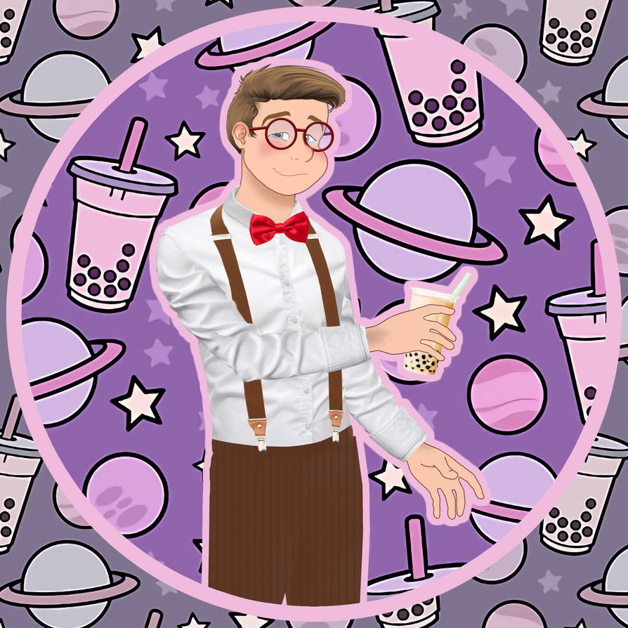 Humanised Tea Boba tea lover boy. CHARACTER DESIGN/TGCOMIC/WIP by superalaobsesion on ...