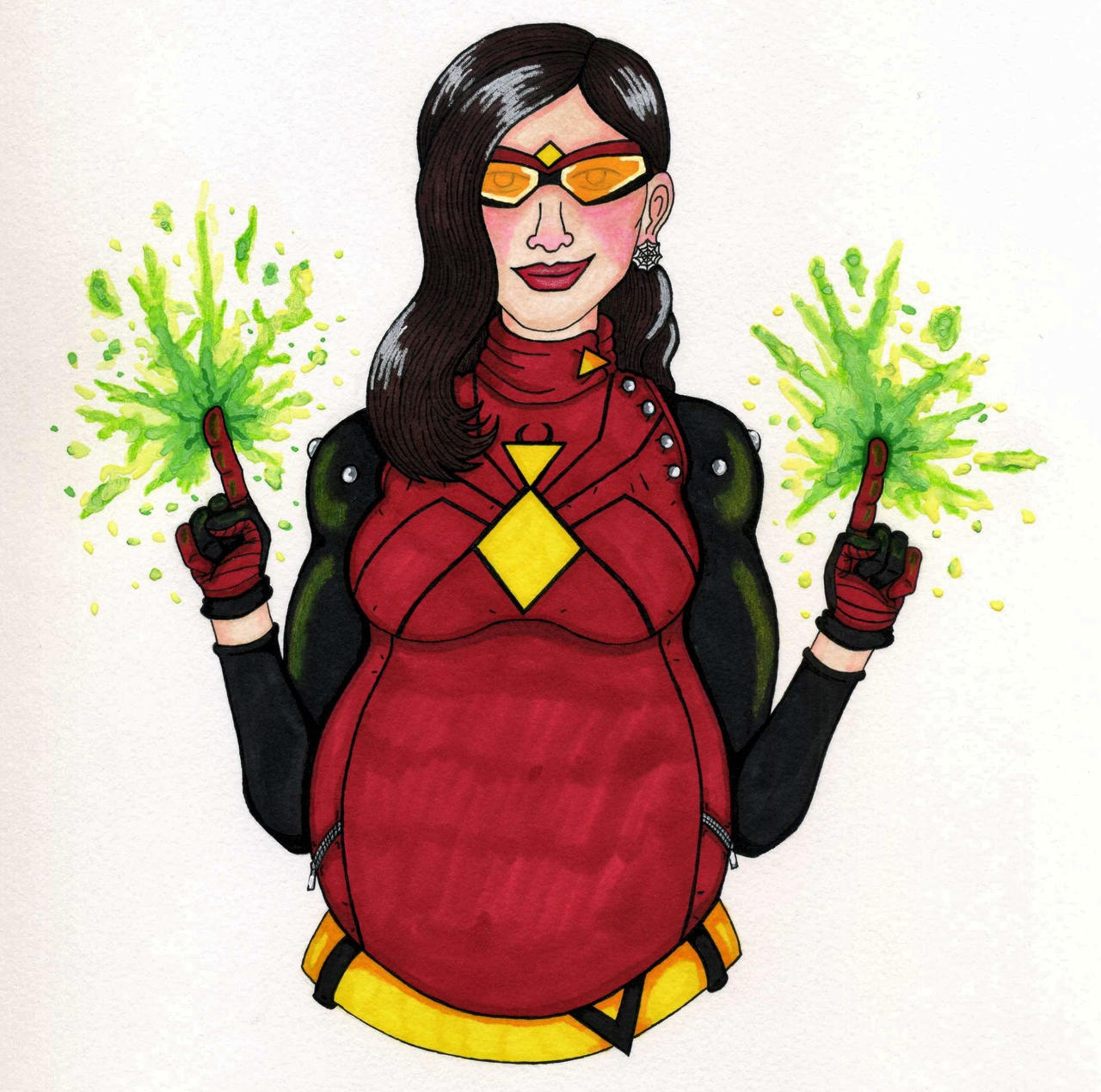 Spider-Woman - Pregnant by RudiciusCaesar on DeviantArt