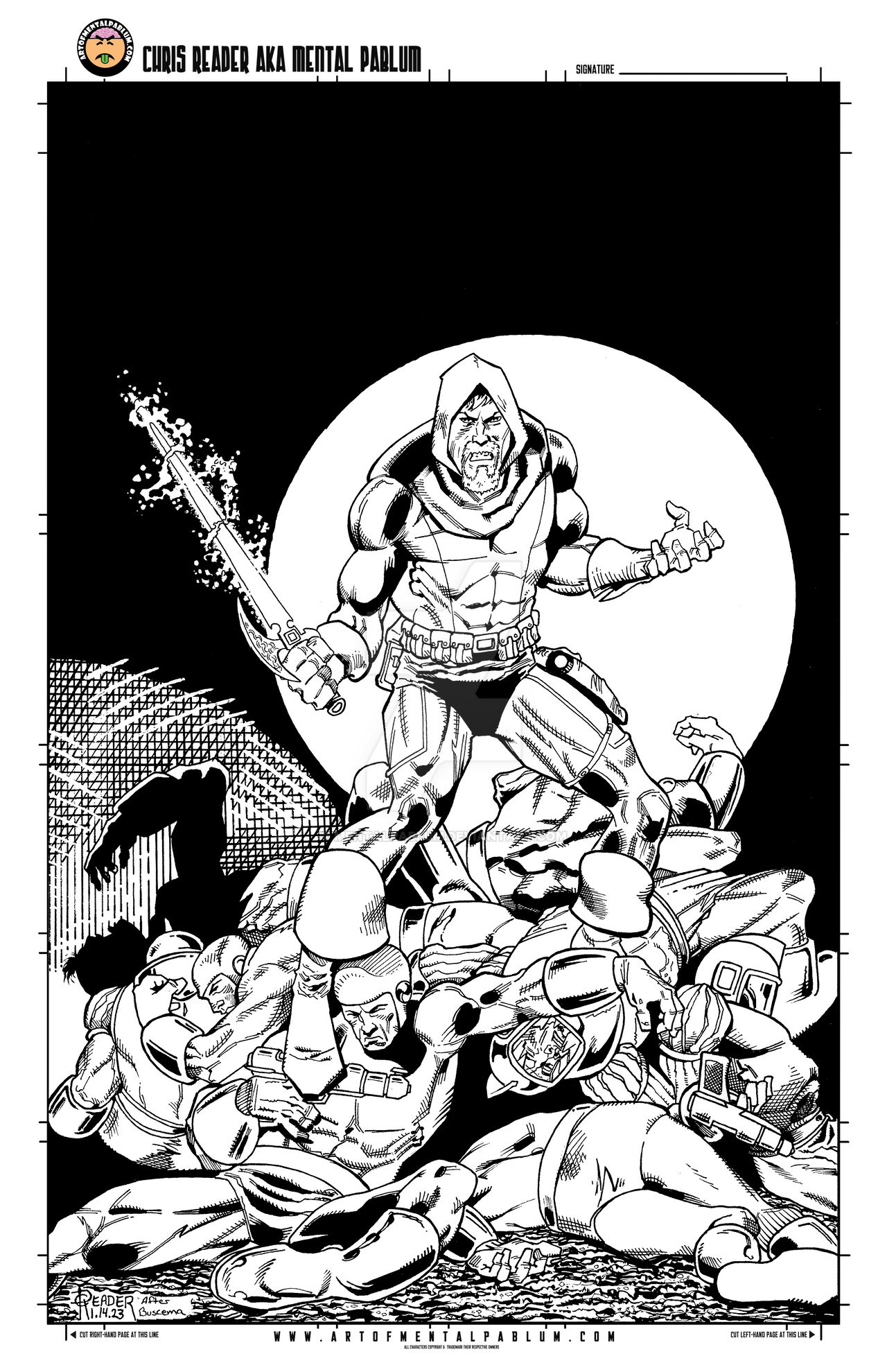 Dreadstar John Buscema Homage Full Inks