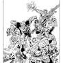 Amalgam Comics Secret Wars Homage Cover Art