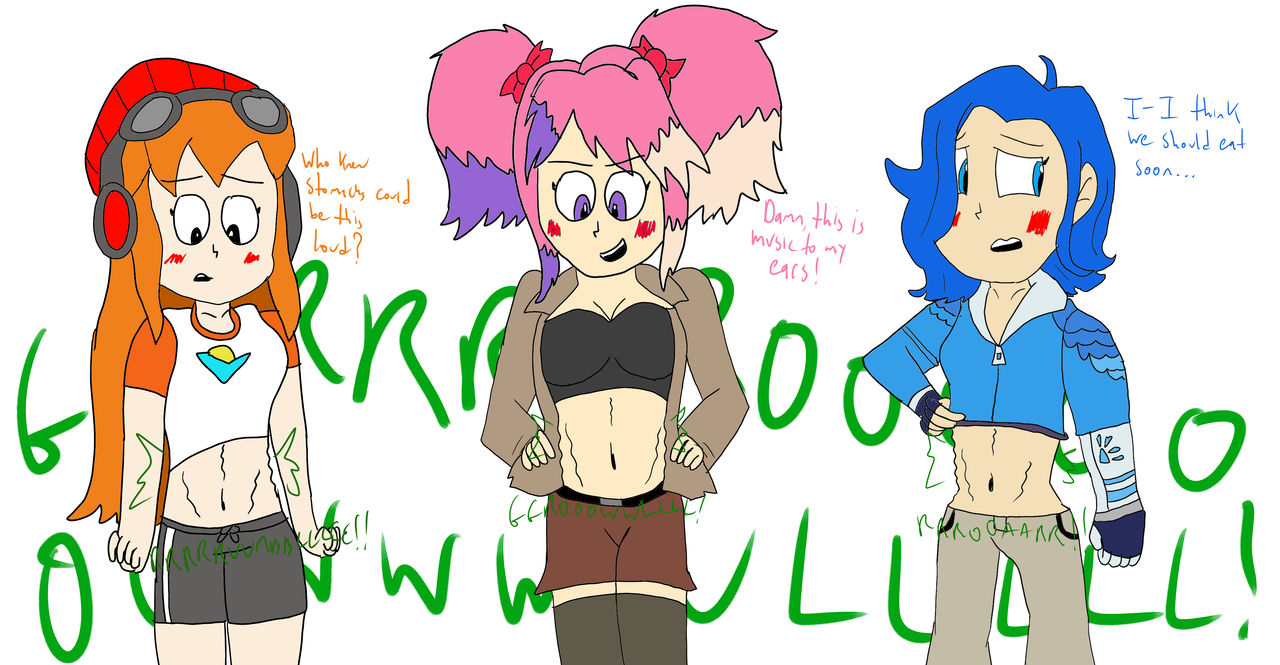 Stomach Growl Set 3 Hungry SMG4 Gals by SmugSupernova on DeviantArt