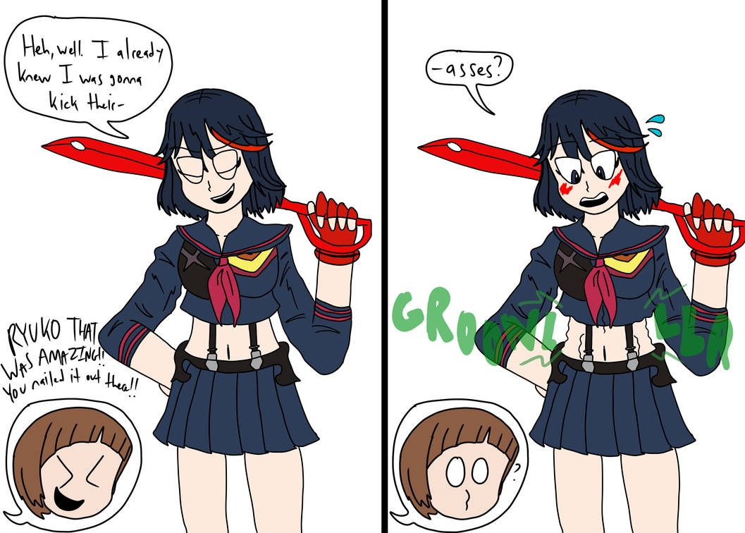 Ryuko's Post-Fight Rumbles by Smug-Supernova on DeviantArt