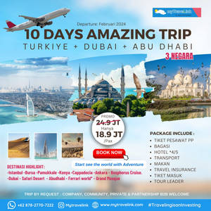 Mytravelink Amazing Trip Turkiye, Dubai  Abu Dhab