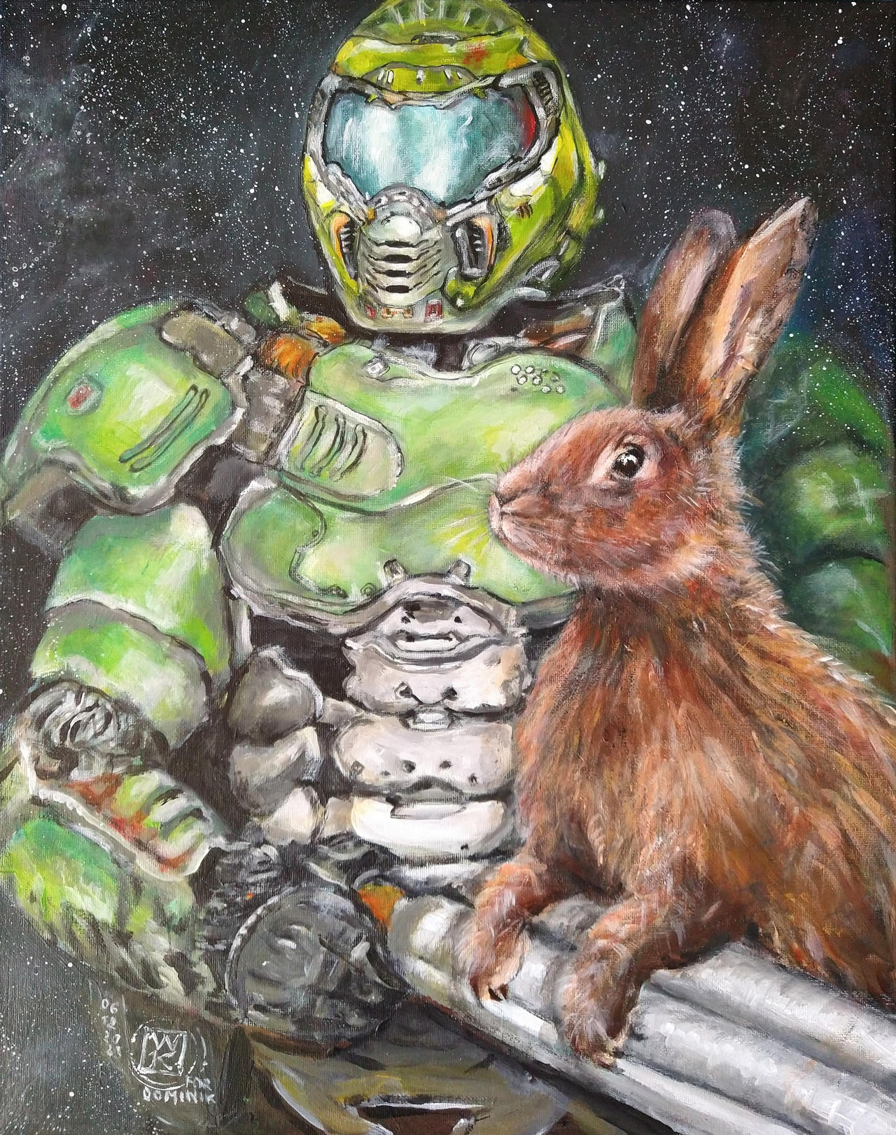 Doom Slayer and Daisy by Kotwinka on DeviantArt