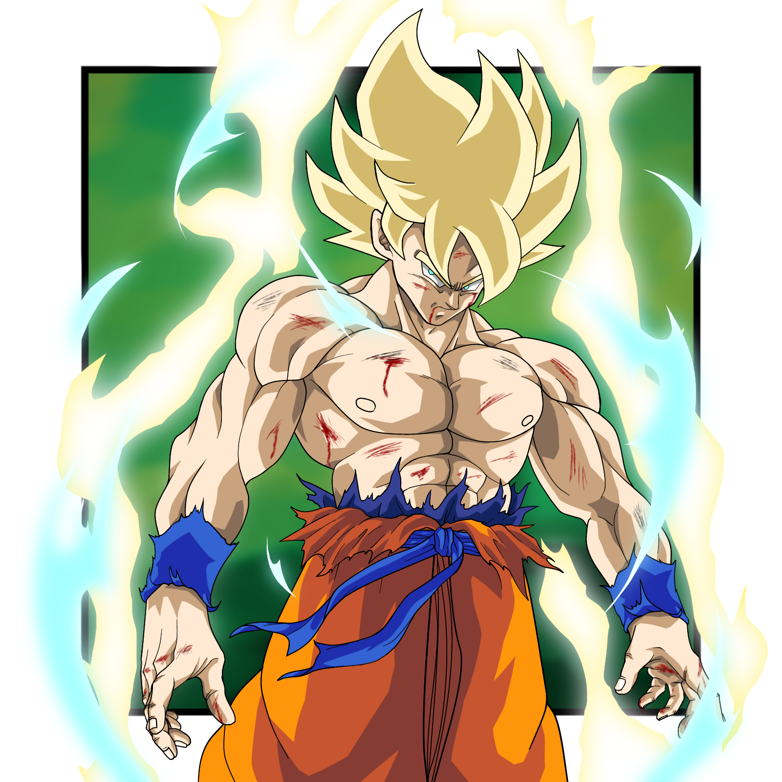 Super Saiyan Goku on Namek - Dragon Ball