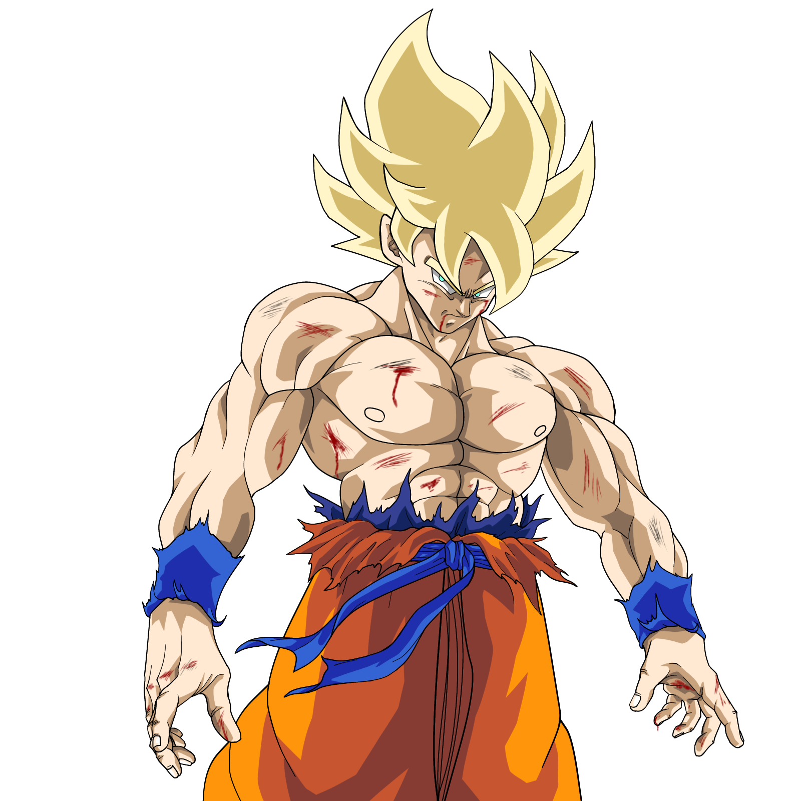 Super Saiyan Goku (Namek/Frieza Saga) by cxnvectixn on DeviantArt