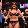 Tiffany Thiessen in een MMA ring