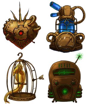 steampunk icons