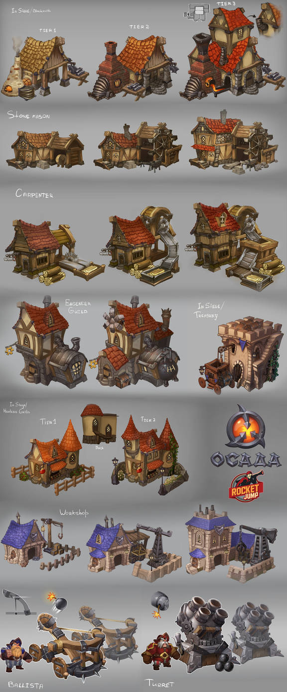 Siege - buildings by Larbesta