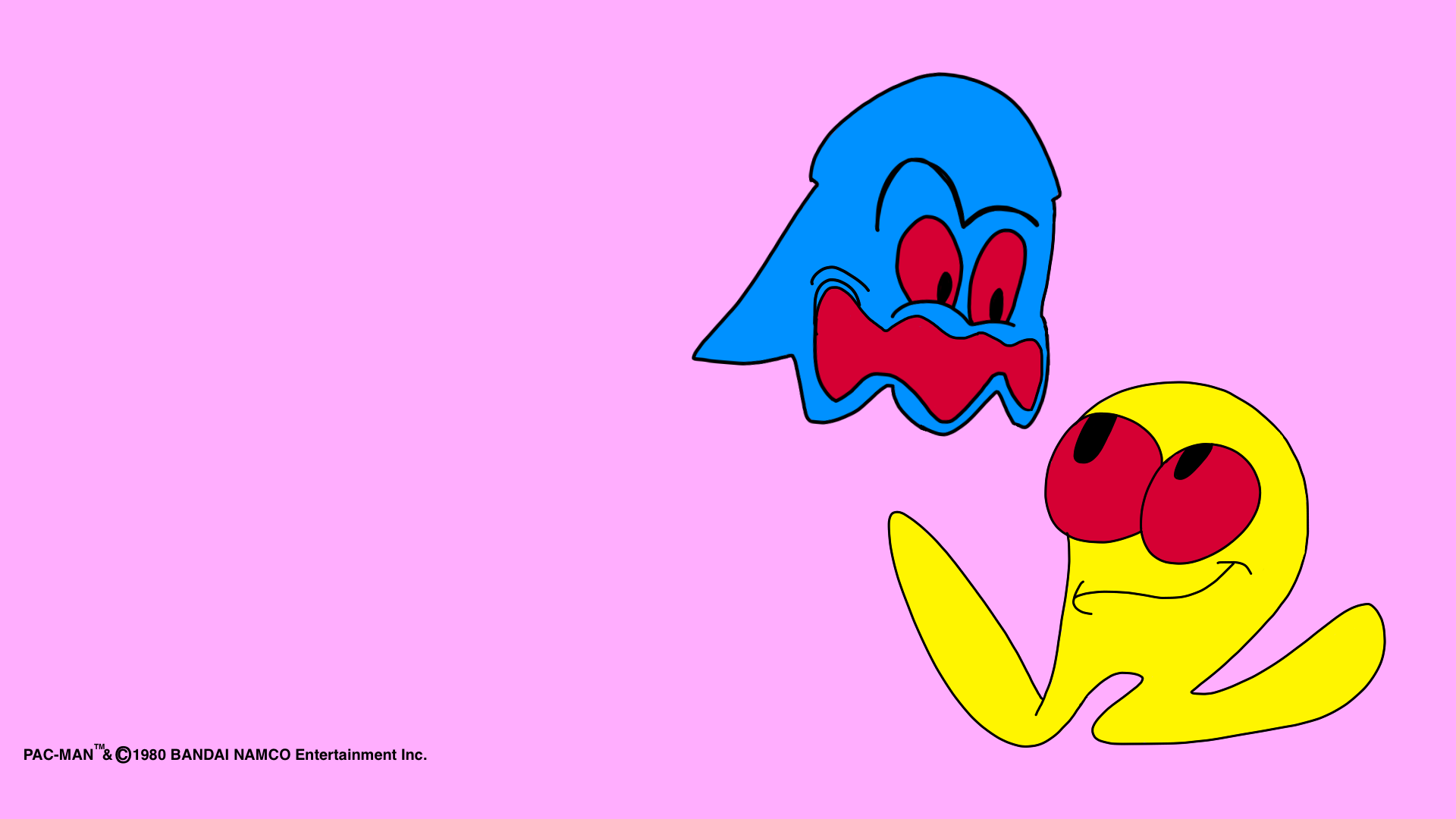 Pac-Man Wallpaper (Pink) by pacsac1 on DeviantArt