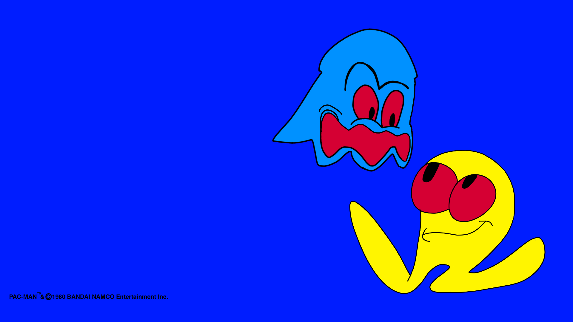 Blue Pac Man Ralph Pac-Man Wallpaper (Blue) by pacsac1 on DeviantArt