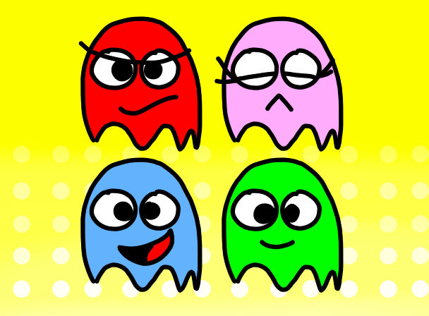 Ghosts (Pac-Man Vs.) by pacsac1 on DeviantArt