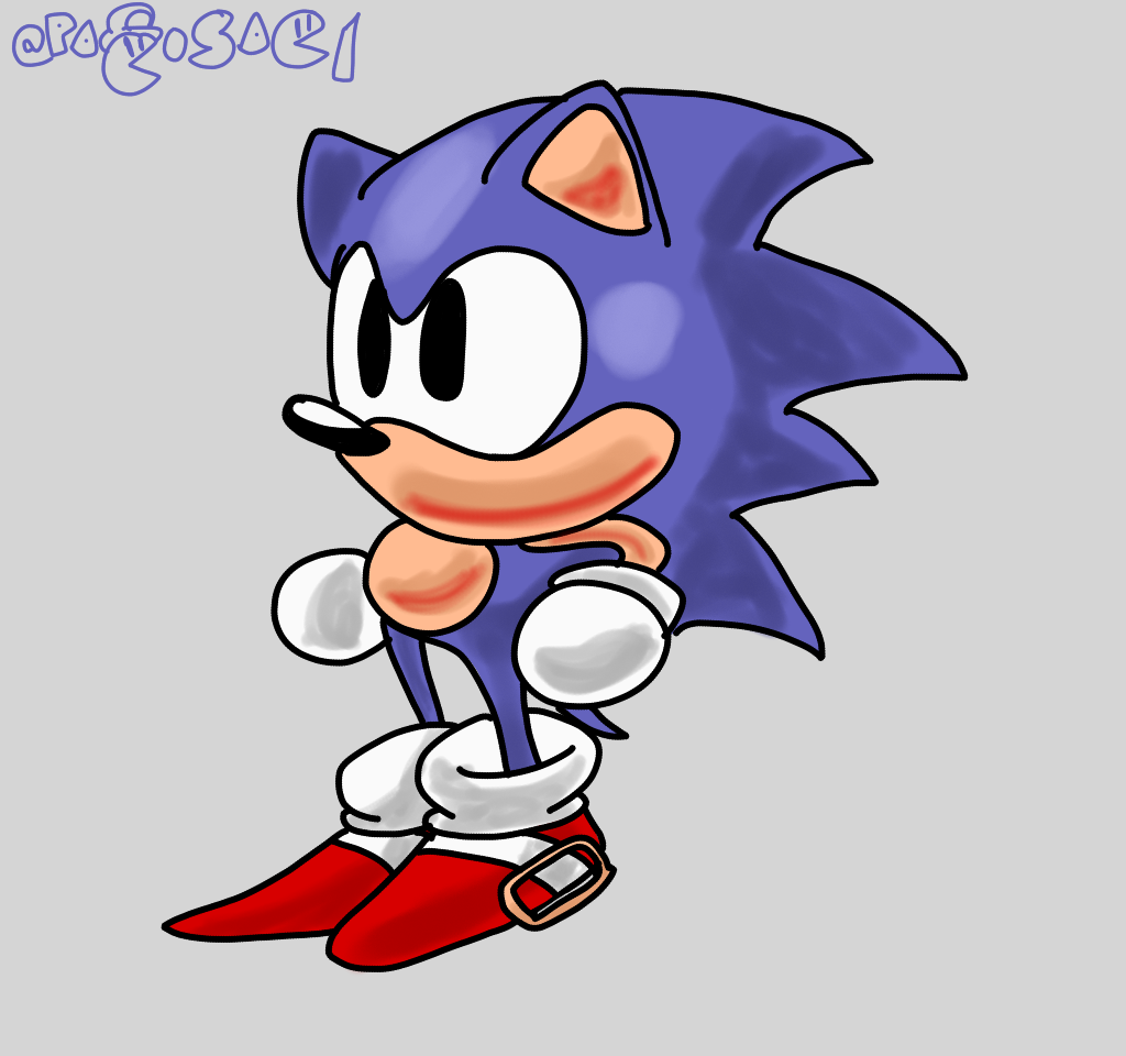 Sonic The Hedgehog (1991) - Sonic's Sprites by AsuharaMoon on DeviantArt