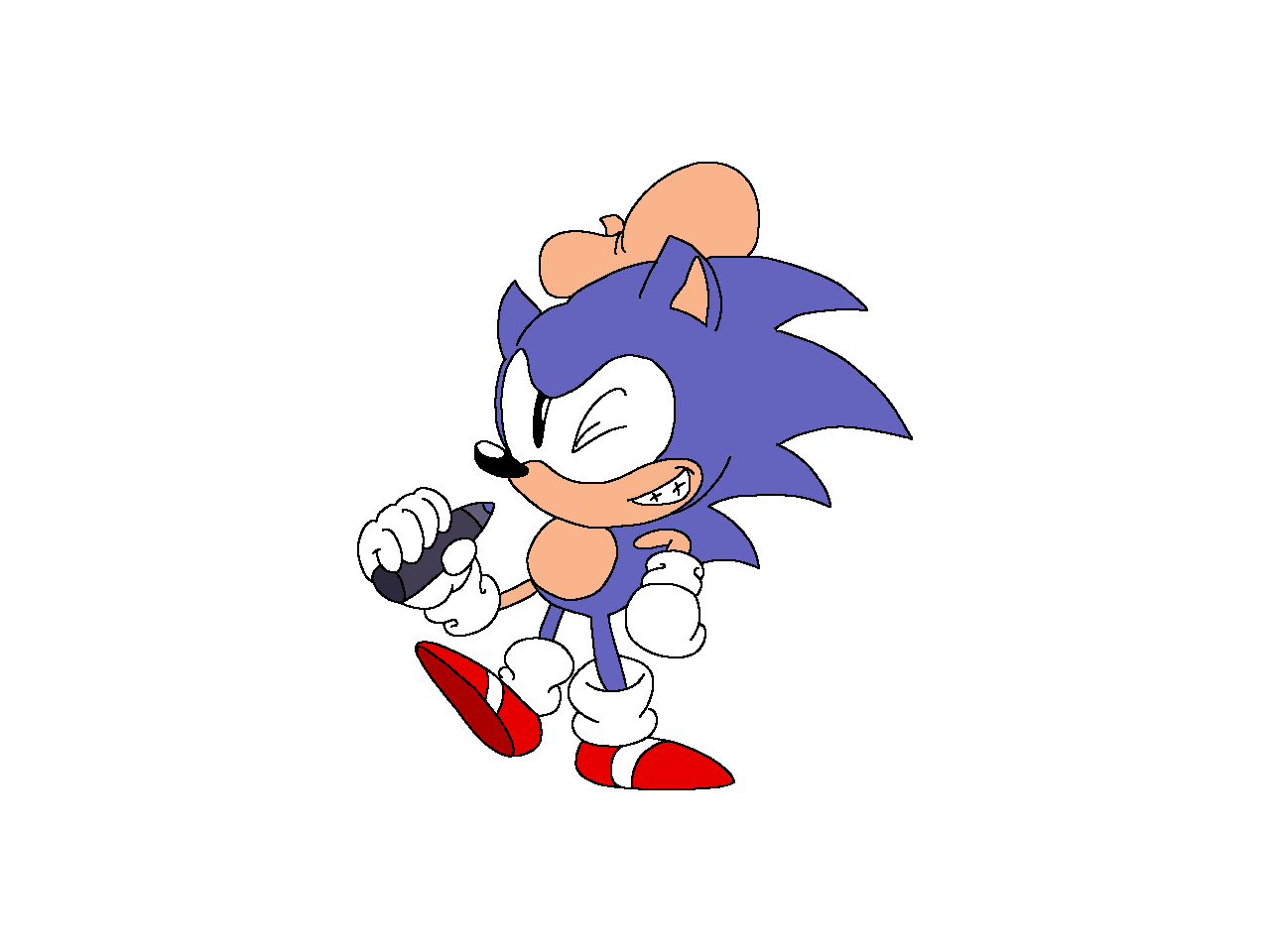 Sonic Speed Simulator Main Render in my style by blue007prime on