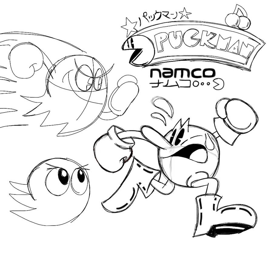 Rpi Puckman Sticker ''PUCKMAN'' Sketch by pacsac1 on DeviantArt