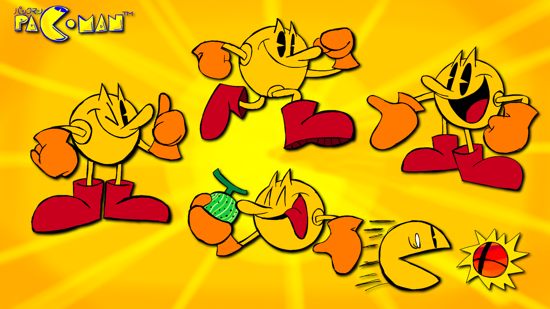 Pac online man cartoon