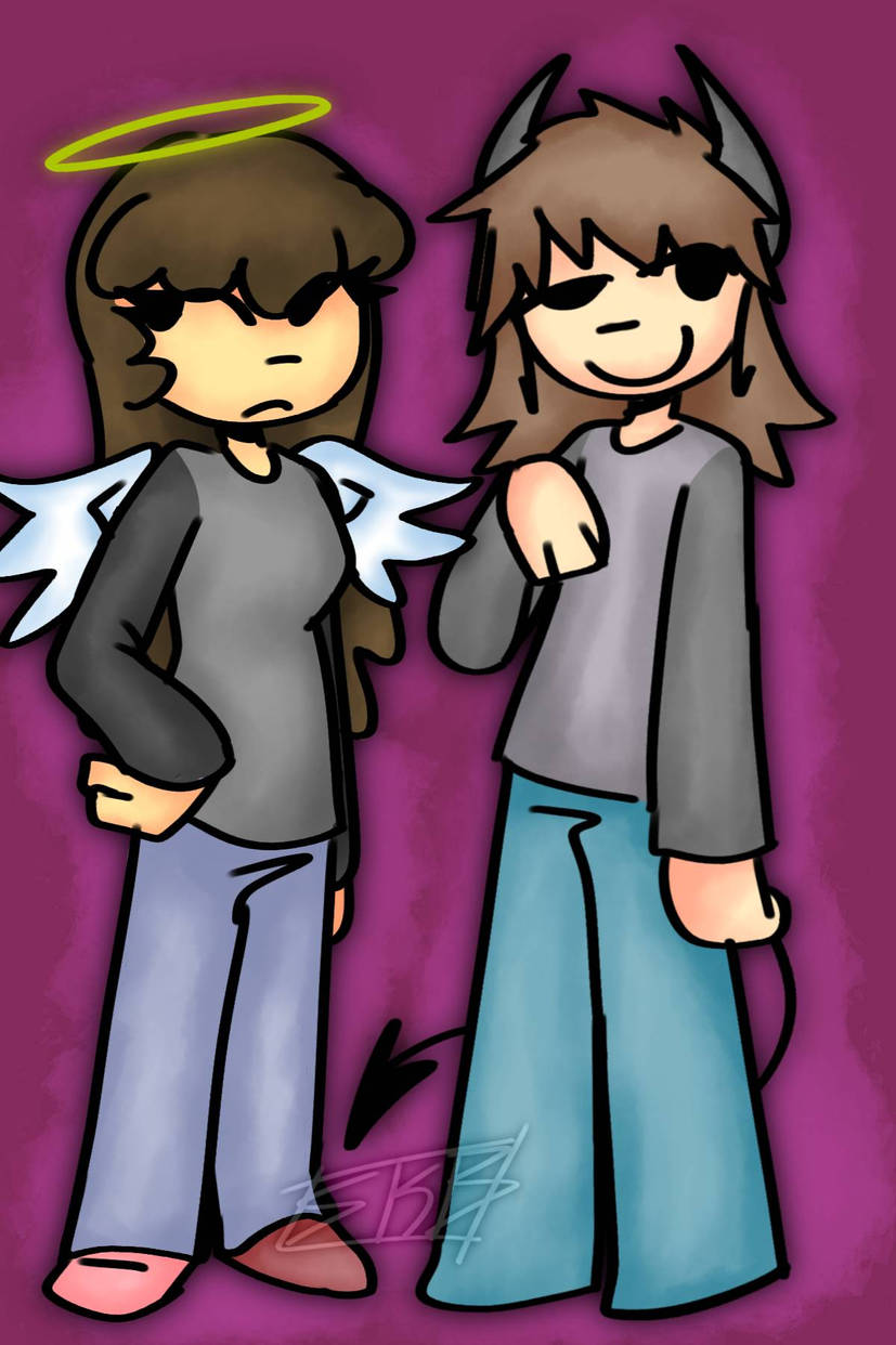 liz and nix art by SketchyBeans