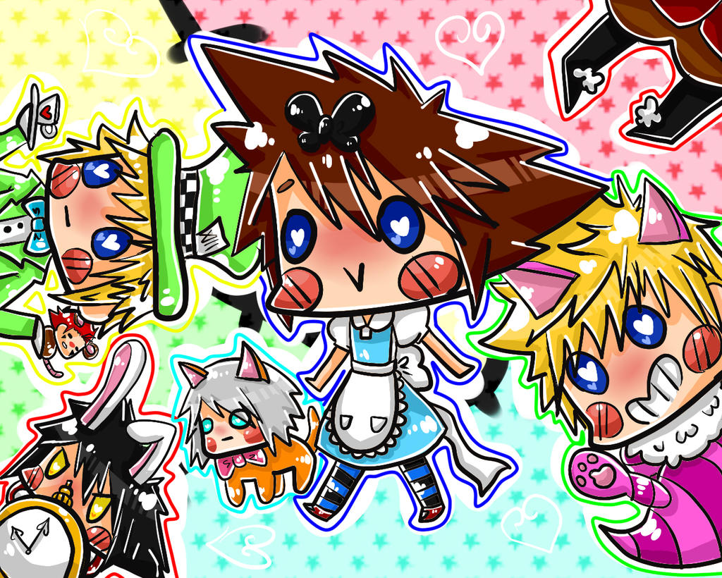 Chibi Sora in Wonderland