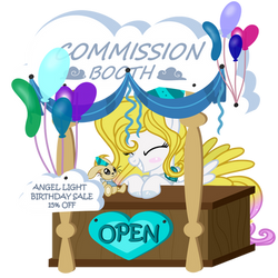 Birthday Commission Booth Angel Light | OPEN