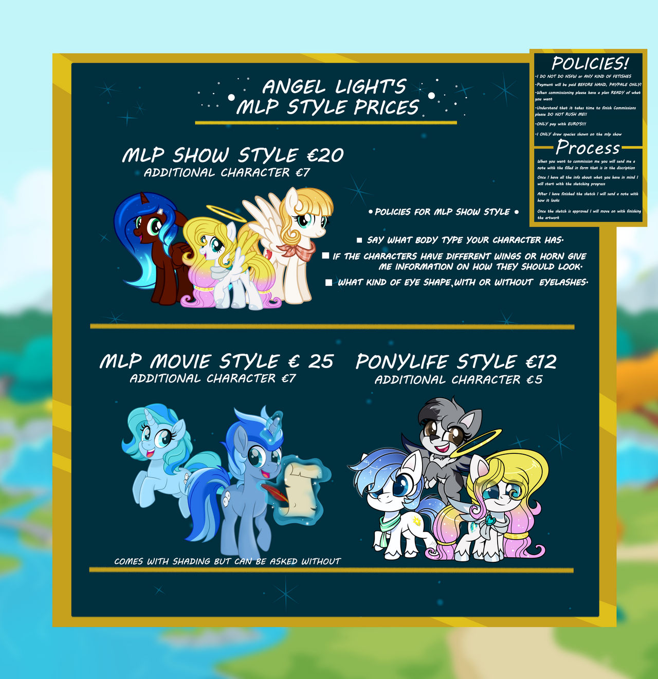 Angel Light MLP Style Commission Prices 2022 by AngelLightYT on DeviantArt