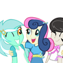 Bon Bon, Lyra, Octavia Equestria Girls