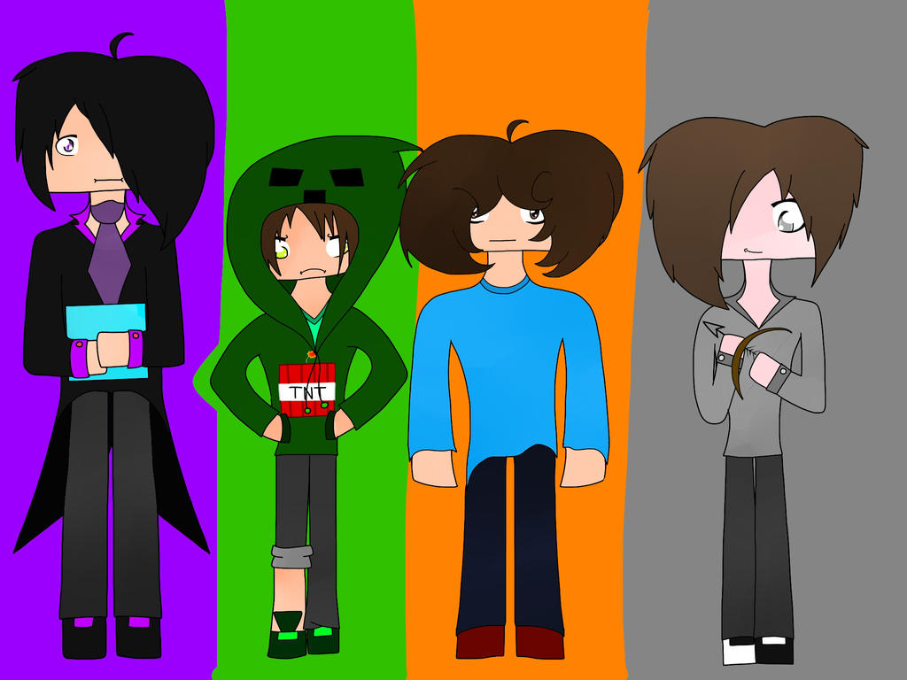 Minecraft Mobs (human form) by SpookyTheKitten23 on DeviantArt