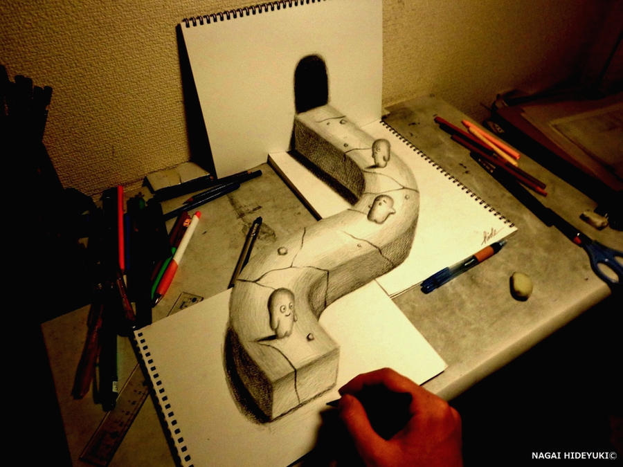 3D Drawing - World of illusion