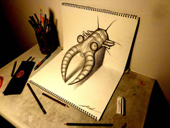 3D Drawing - Anomalocaris