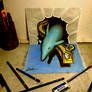 3D Drawing - Dolphin
