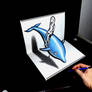 3D drawing - Dolphin
