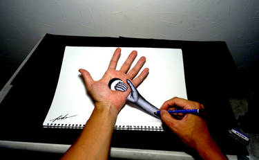 3D Drawing - Hands to penetrate